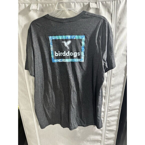 Bird Dogs Shirt Unisex XL Gray Casual Graphic Tee Logo Blue Camo Tshirt Gorpcore - Picture 5 of 5